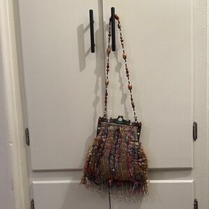 Mary Frances Multicolor Beaded Women's Shoulder Purse & Clutch